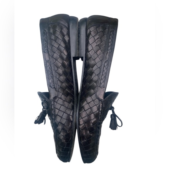 Sesto Meucci Black Woven Loafers - Picture 5 of 9